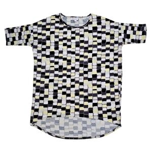 LuLaRoe Irma Tunic geometric, rounded rectangle print Womens Medium